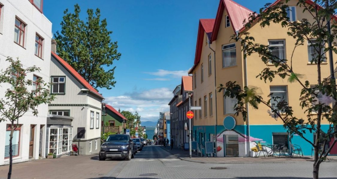 Street,In,Reykjavik,City,Center